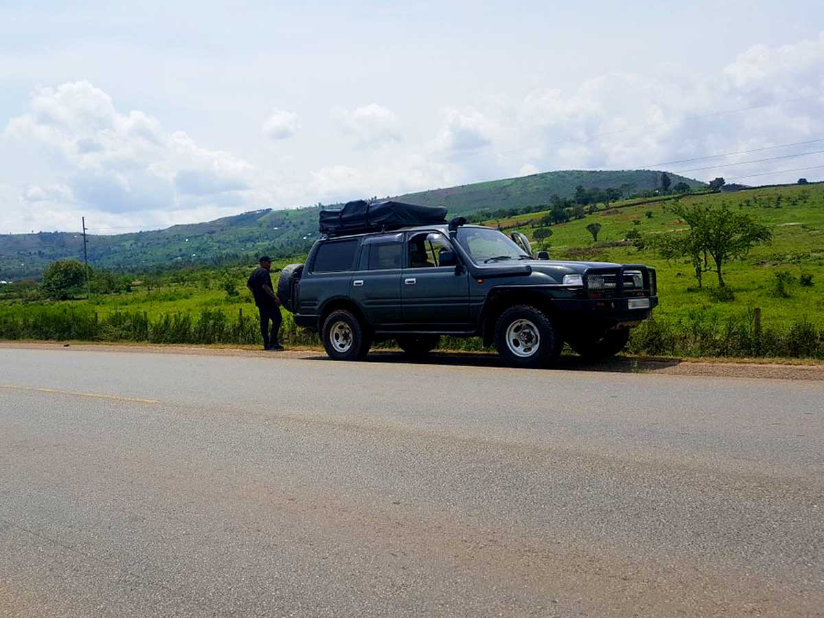 Landcruiser GX with A Driver and Camper
