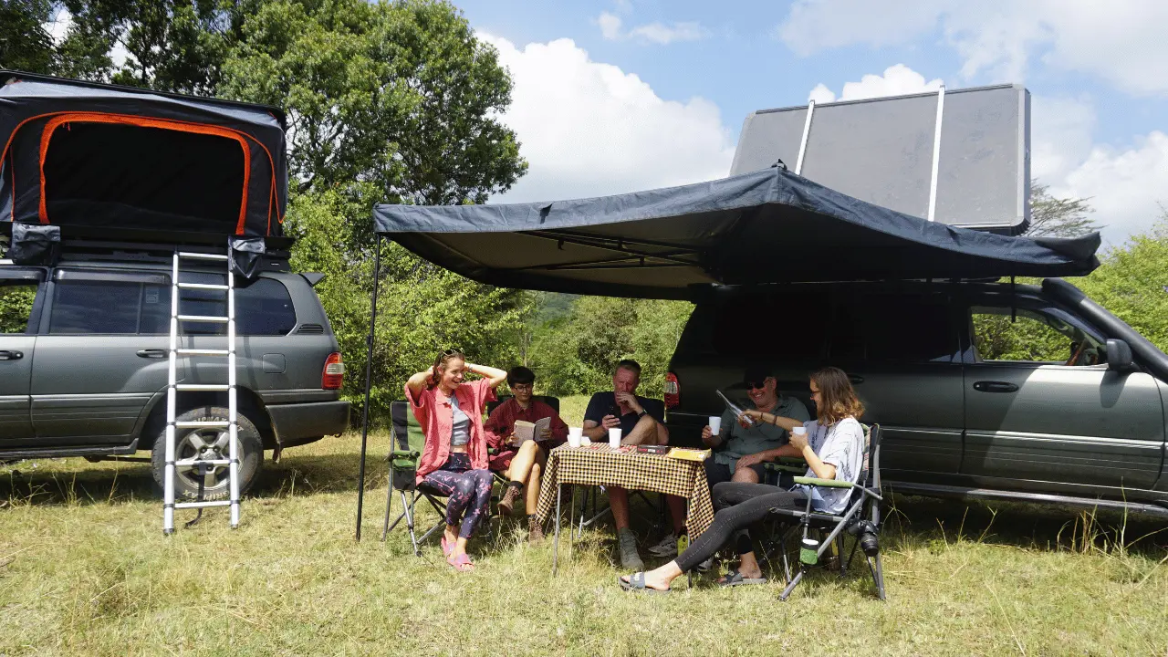 Car with Driver hire and rooftop tent